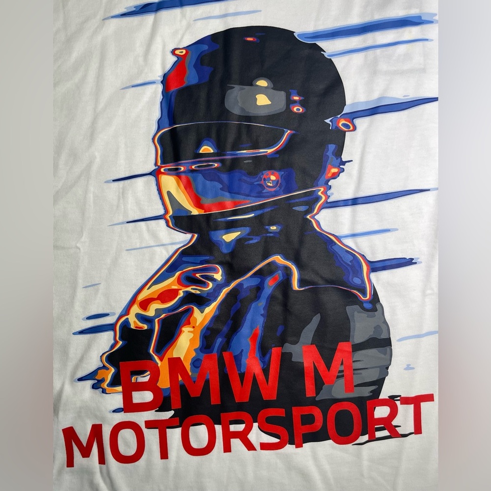 Puma BMW Motorsport Essential Logo T Shirt Men's M Vintage Helmet Graphic